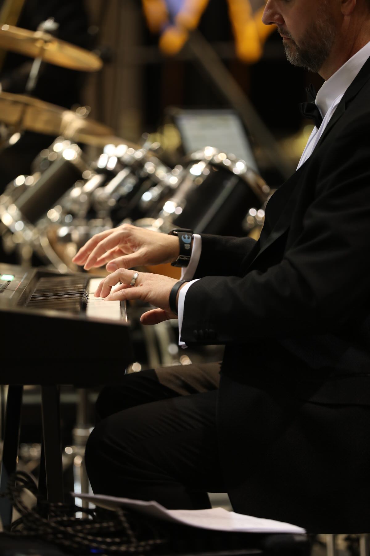 The Classic Swing Band on stage at a formal gala