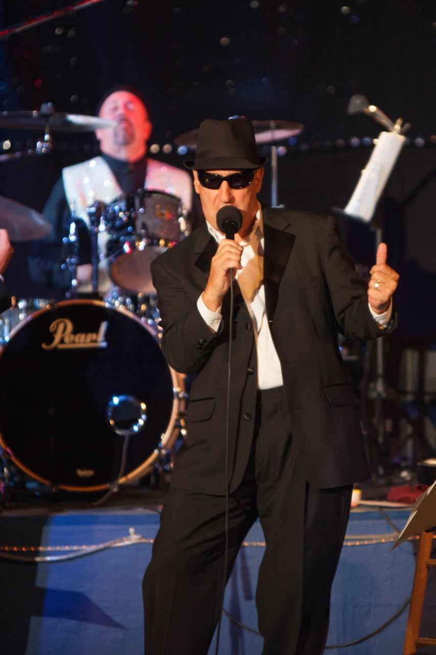 Tom Lepper singing with The Classic Swing Band